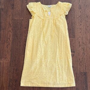 J. Crew NEW Yellow Eyelet Ruffle Dress